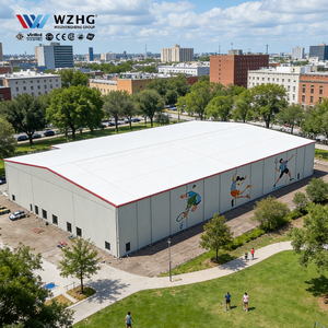 Toit en membrane PVDF pour stade de tennis intérieur Elite, structure en acier PEB antisismique, durée de vie de 50 ans, certifié ISO9001 - Product Image 1