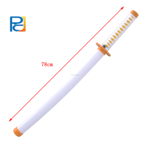 恶魔杀手正宗旧竹钝刀动画武士刀木制动画剑武士刀 - Product Image 2