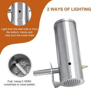 סוג חדש גנרטור עשן קר נירוסטה לשימוש גריל - Product Image 2