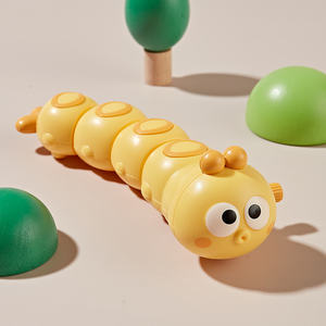 Caterpillar Mini giocattoli sensoriali orologio Caterpillar giocattolo 3D articolato lumaca animali realistici carica giocattoli per bambini - Product Image 5