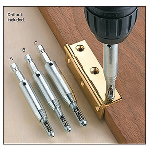 Nanrui Fast Boring Bits 6.35mm Steel Bright Uncoated Drill Bits For Woodworking Door <b>Window</b> Hinge Hole <b>Opener</b> - Product Image 1