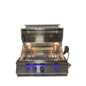 Premium Ss304 <b>Grill</b> Multifunction Kitchen Built-in Gas Charcoal Double Use Burner <b>Bbq</b> <b>Grill</b> With Rotisserie - Product Image 1