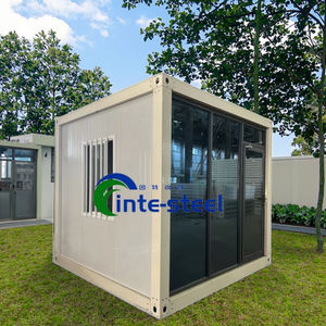 Erweiterbare vorgefertigte faltbare Räder Flat Pack Winziger abnehmbarer solar betriebener Container Home Falt container Tragbares Haus - Product Image 6