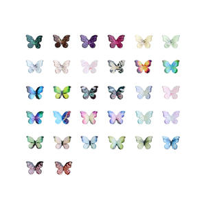 Coloré Micro Résine Artisanat Minuscules Papillons Miniatures Paysage Décor Mini Papillons Figurines pour Maison de Poupée Fée Maison - Product Image 4