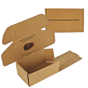 Tùy chỉnh in logo sóng tự nhiên Kraft hộp giấy màu Quà Tặng vận chuyển hộp bưu phẩm cho hiện tại - Product Image 6