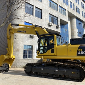 Excavatrices d'occasion pas chères, garantie de qualité 90% neuves, excavatrice KOMATSU PC450 de 45 tonnes, excavatrice hydraulique sur chenilles d'occasion à vendre - Product Image 1