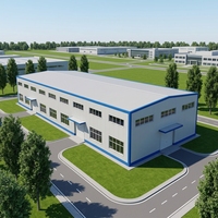 Bâtiment d'atelier et entrepôt à structure en acier à travée libre, directement de l'usine chinoise