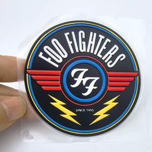 Football Iron On Badge Silicone Hot Press Sticker Custom 3d Embossed Logo TPU Heat Transfer Patches For Apparel Cap