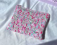 Housse de protection pour ordinateur portable Macbook Pro de 13 pouces, en tissu éponge floral personnalisé, rembourrée en coton