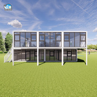 Maisons conteneur modulaires personnalisées adaptées aux immeubles de bureaux Maisons conteneur préfabriquées à deux étages