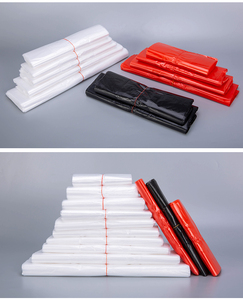 กระเป๋าถือพลาสติก PE สไตล์เสื้อยืดพร้อมปั๊มความร้อนรีไซเคิล-บรรจุในกล่อง - Product Image 6