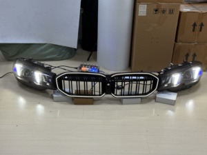 Facelift Série 3 G20 G21 Snake Eyes <span class=keywords><strong>Cobra</strong></span> Style Blanc-Jaune Interrupteur Phares LED pour BMW 2019 - <span class=keywords><strong>2022</strong></span> Phares Non Laser - Product Image 5