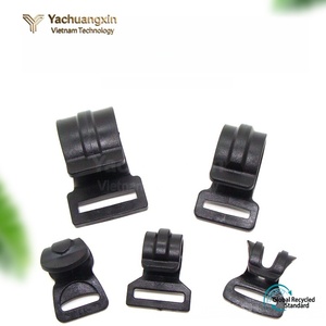 Black Plastic Buckle <b>Set</b> for Outdoor Activities 4-Pack Hiking Gear Hook Clamp - Product Image 6