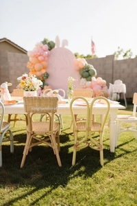 Silla Infantil de Ratán Natural Hecha a Mano, Diseño Moderno, Segura y Duradera, para Fiestas de Cumpleaños, Sala de Estar y Dormitorio - Product Image 5