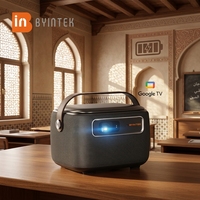 Projecteur BYINTEK R20 Max avec batterie rechargeable, 4K DLP, Smart Android, mise au point automatique, 500 ANSI, mini projecteur de film portable