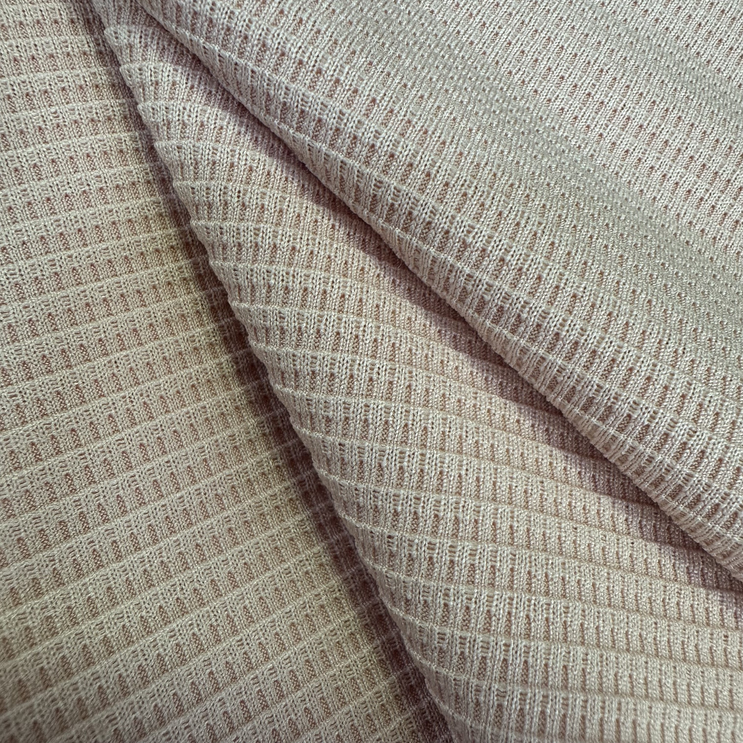 B6731# Waffle Pattern, Polyester Elastic Fabric, Suitable for Clothing, Coats, Bags, Shoes and Other Items.