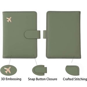 Porta Pasaportes RFID de Color Sólido, Multifuncional, con Clip para Boletos de Avión y Correa de Muñeca, Cartera para Tarjetas de Crédito de Viaje - Product Image 2