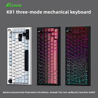 Clavier de jeu mécanique programmable 75 % avec anti-ghosting, RGB dynamique, tri-mode, hotswap, fixation Gasket, écran et bouton rotatif