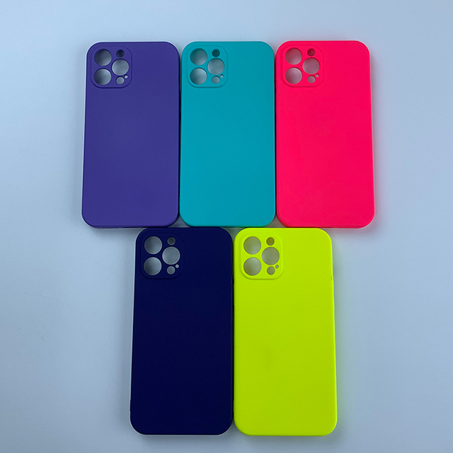 Soft Silicone Phone Case for iPhone 15 14 13 12 11 Pro Max Shockproof Lens Protection Cover