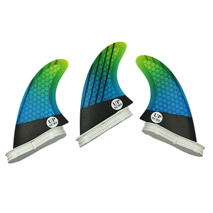 Aletas de Surf UPSURF <span class=keywords><strong>FCS</strong></span>/FCS2/FUTRUE, Nuevo Diseño Degradado, Aletas de Surf de Fibra de Carbono Honeycomb para Deportes Acuáticos - Product Image 1