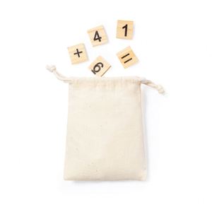 Jeu de calcul mathématique en bois écologique et portable pour enfants et adultes, coffret cadeau promotionnel dans un sac en coton - Product Image 4