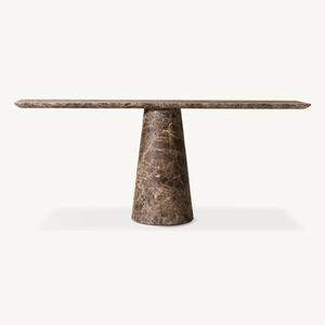 Consolle Decorativa per <span class=keywords><strong>Ingresso</strong></span> Hotel KUMUSI in Pietra Naturale con Piano in Marmo Nero Antico, Dimensioni Personalizzabili, per <span class=keywords><strong>Soggiorno</strong></span> Villa - Product Image 4