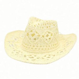 หมวกทรงโซมเบรโรแบบสานมือ ระบายอากาศได้ดี เหมาะสำหรับฤดูใบไม้ผลิและฤดูร้อน สไตล์อเมริกันแจ๊ส  สำหรับชายหาด กีฬา ท่องเที่ยว  ปรับแต่งได้ - Product Image 3