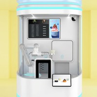 Máquina comercial de helado suave, máquina automática de helado suave de 7 sabores