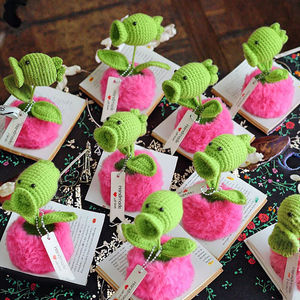 อุปกรณ์ตกแต่งกระถางต้นไม้ขนสัตว์ถักด้วยมือสำหรับใช้ในสำนักงานหรือในบ้าน - Product Image 5