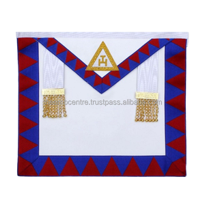 Delantal Masónico del Capítulo del Arco Real |   Delantal de piel de cordero bordado a mano con hilo de oro |   Fabricante de insignias masónicas 3D personalizadas para coser - Product Image 2