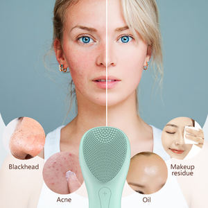Cepillo de limpieza facial eléctrico de silicona de Venta caliente Limpiador facial para uso doméstico Equipo de belleza - Product Image 4