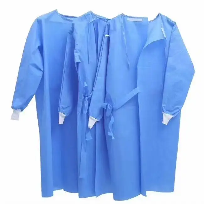 Cheap dental hospital disposable SMS isolation gowns level 1 2 3 surgical gowns medical clothing