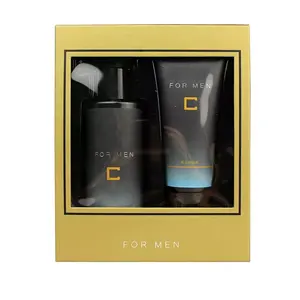 Ensemble de <span class=keywords><strong>bain</strong></span> gel <span class=keywords><strong>douche</strong></span> et lotion pour le corps pour hommes personnalisé pour l'hôtel pour le nettoyage et l'hydratation comprend une boîte en papier - Product Image 1