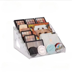 Makeup Organizer Storage Box Multi Layer Desktop Cosmetic Display Rack For Eyeshadow <b>Powder</b> <b>Compact</b> Lipstick Nail Polish - Product Image 5