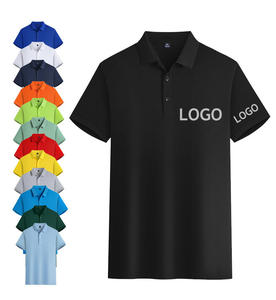 Chemises polo piqué pour hommes, douces, respirantes, manches courtes, style smart casual, golf, logo personnalisé, vente en gros - Product Image 1