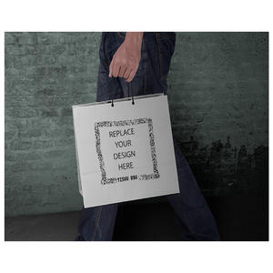 Bolsas de Papel Personalizadas, para Regalo, Empaque, Personalizadas, Ecológicas, de Cartón Blanco para Compras, Modernas y Reciclables para Supermercado - Product Image 2