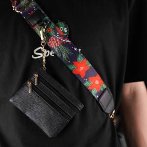 Cordon de cou réglable en polyester avec clip sécurisé, accessoire porte-monnaie à fermeture éclair, sangle personnalisable pour téléphone portable - Product Image 2