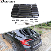 Persienne de fenêtre arrière de pare-chocs de voiture en acier inoxydable de Style moderne pour HONDA CIVIC Sedan 2016-2022