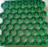 Grille de pavage en plastique perméable en nid d'abeille écologique pour la plantation d'herbe, le stationnement des voitures, la stabilisation des allées en gravier