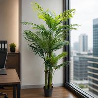 Künstliche Areca-Palme Tropische Palme für Zuhause Büro Hotel Café Villa Balkon Terrasse Garten Veranda Hochzeit Fensterdekoration