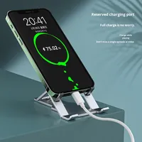 Nouveau support de téléphone portable pliable en alliage d'aluminium pour bureau, support de tablette, stock d'usine