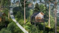 Villa modulaire préfabriquée de luxe - Cabane de villégiature - Maison à ossature bois |   Conception personnalisée Australie / Canada