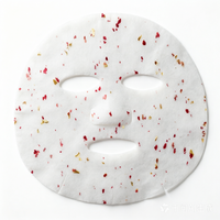 Masque facial en papier au collagène, poudre lyophilisée de pétales de rose, masque facial DIY
