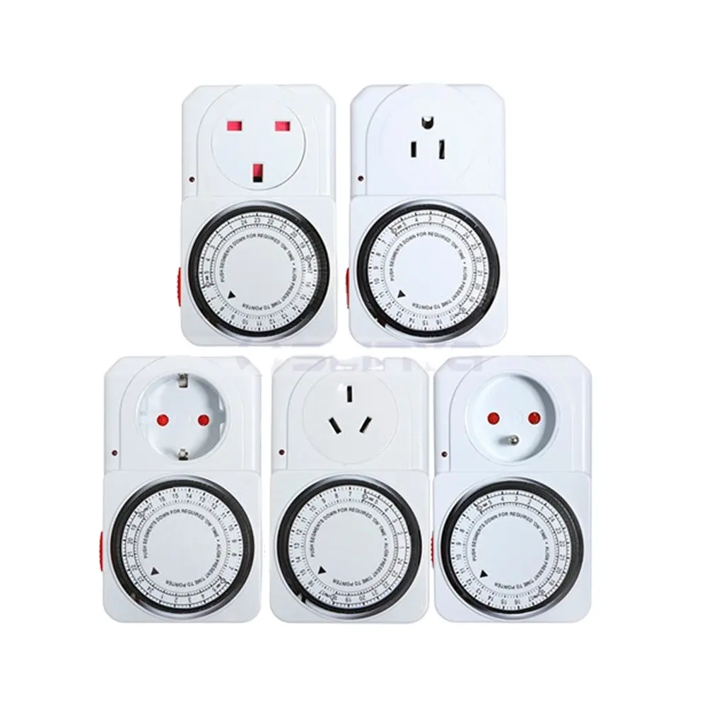 24 Hour Programmable Switch Plug Power Mechanical Electrical Program Timer