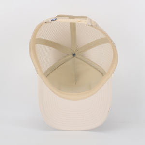 All'ingrosso di alta qualità alla moda 5-pannello curvo a bordo sportivo maglia con scatto posteriore cappellino da Baseball tessuto toppa Logo stile immagine del camionista - Product Image 3