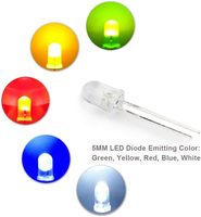 800PCS Metal Film Resistor Pack+5mm LED Light Kit 1% Precision 10R-1M Electronic Components