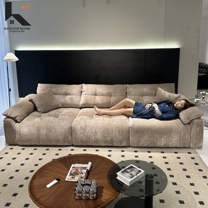 Sofá Moderno de Tecido 1-2-3-4 Lugares, Conjunto de Sofás de Luxo Leve para Sala de Estar de Hotel, Móveis de Designer - Product Image 3