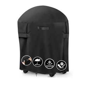 Housse de barbecue ronde écologique, imperméable, résistante aux UV, protection extérieure pour barbecue, anti-poussière et anti-neige - Product Image 1