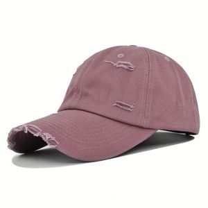 High Quality 100% Cotton <b>Vintage</b> Baseball Cap Custom logo Mens Distressed Ripped Baseball <b>Hats</b> - Product Image 1