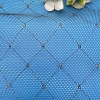 Tissu en maille respirant léger noir 23 g/m² 90 % nylon + 10 % or pour robes de soirée et robes à paillettes, tissu tulle, tissu dentelle